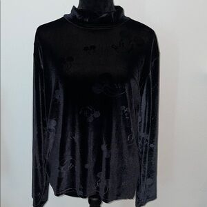 Disney Black Velvet Women's Blouse